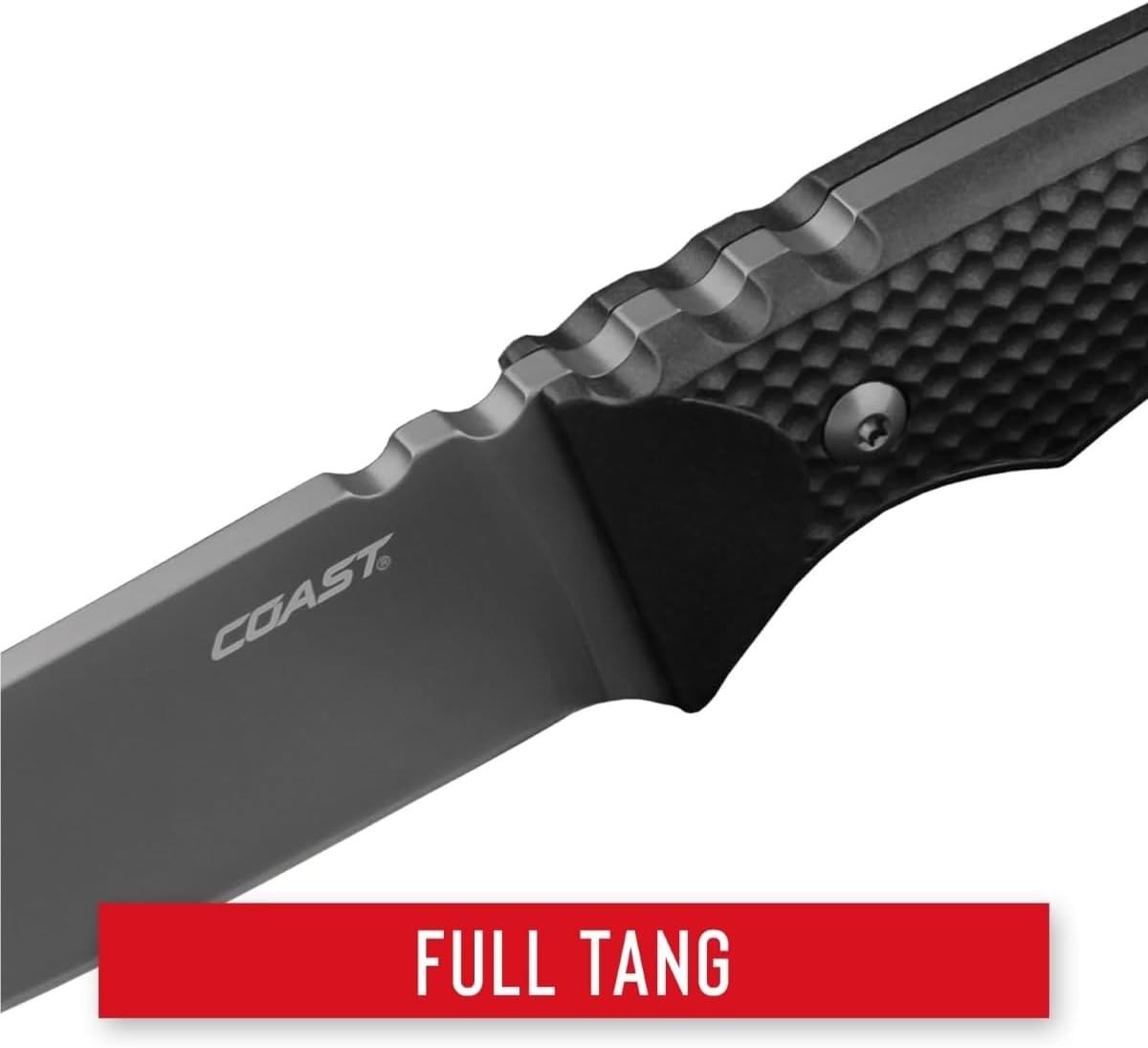COAST® F402 4″ Stainless Steel Blade Fixed Blade Knife, Sheath Included