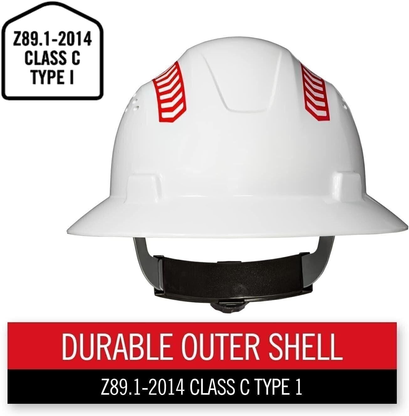 Coast SH300 Full Brim Safety Hard Hat(1 Count (Pack of 1))
