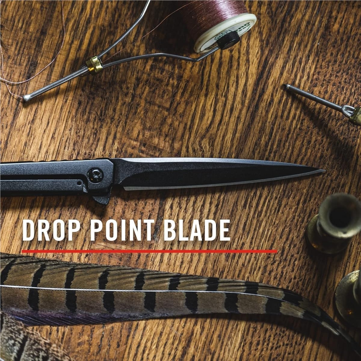 Coast Founder’s Collection ORIGIN EDC LX532 Folding Pocketknife, Flipper Tab, Frame Lock, Pocket Clip, Stainless-Steel, Black(BLACK)