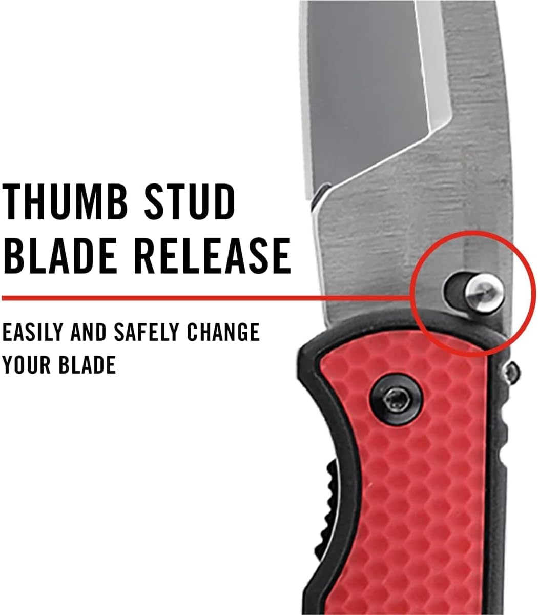 COAST SHIFT, EDC Replaceable Blade Folding Knife, Liner Lock, Double Lock, Pocket Clip, Thumb Studs for Everyday Carry, Sheath Included(Shift)