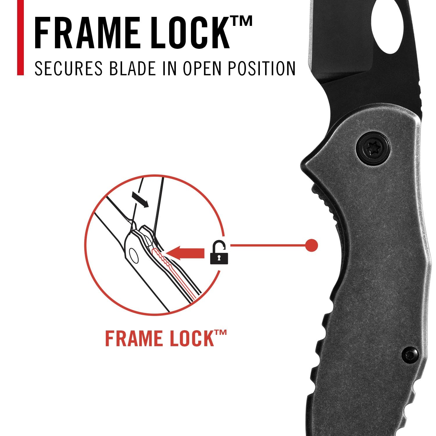 Coast CONTRA EDC Folding Pocketknife, Flip Tab, Frame Lock, Pocket Clip, Stainless-Steel, Wharncliff Blade