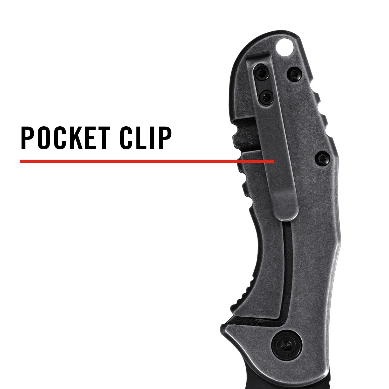 Coast CONTRA EDC Folding Pocketknife, Flip Tab, Frame Lock, Pocket Clip, Stainless-Steel, Wharncliff Blade