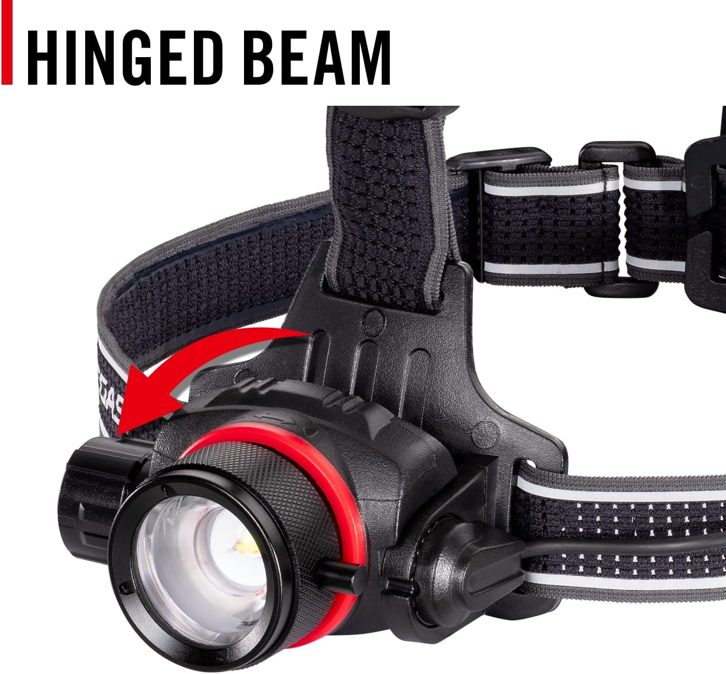 COAST HL8R 2000 Lumen Rechargeable PURE BEAM Focusing LED Headlamp, Black