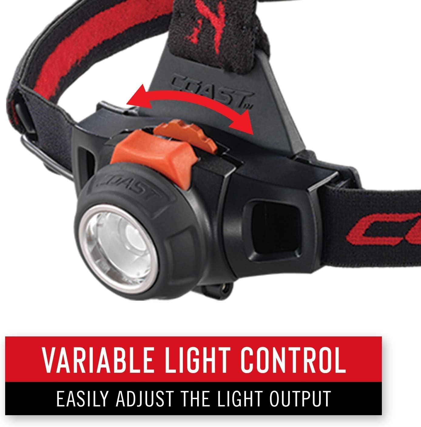 COAST® HL27 360 Lumen PURE BEAM® LED Headlamp with TWIST FOCUS™ and Variable Light Control Wheel