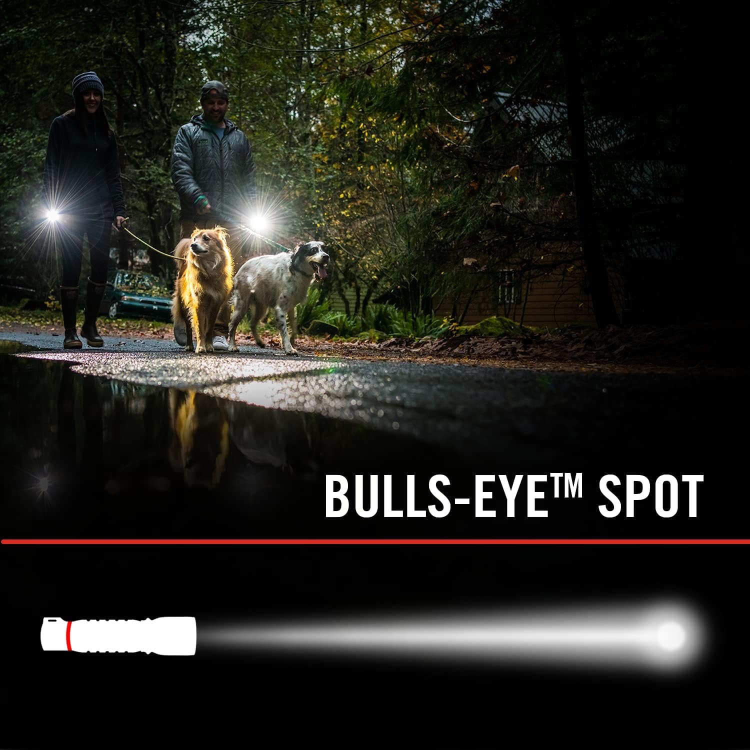 Coast® G26 415 Lumen Bulls-Eye™ Spot Beam LED Flashlight, Batteries Included(Black)