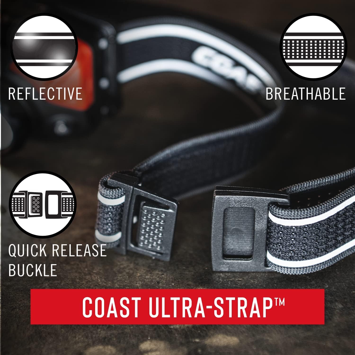COAST FL75R Rechargeable 530 Lumen Dual Color Focusing LED Headlamp, Green(Fl75r Headlamp)