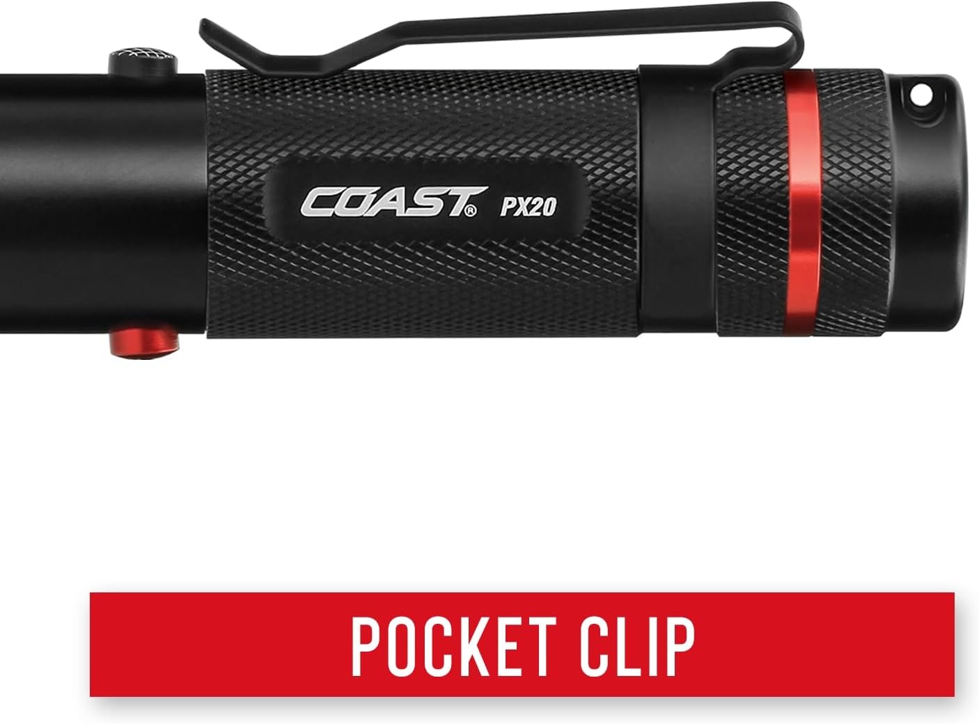 Coast PX20 Dual Color 315 Lumen LED Flashlight, Black