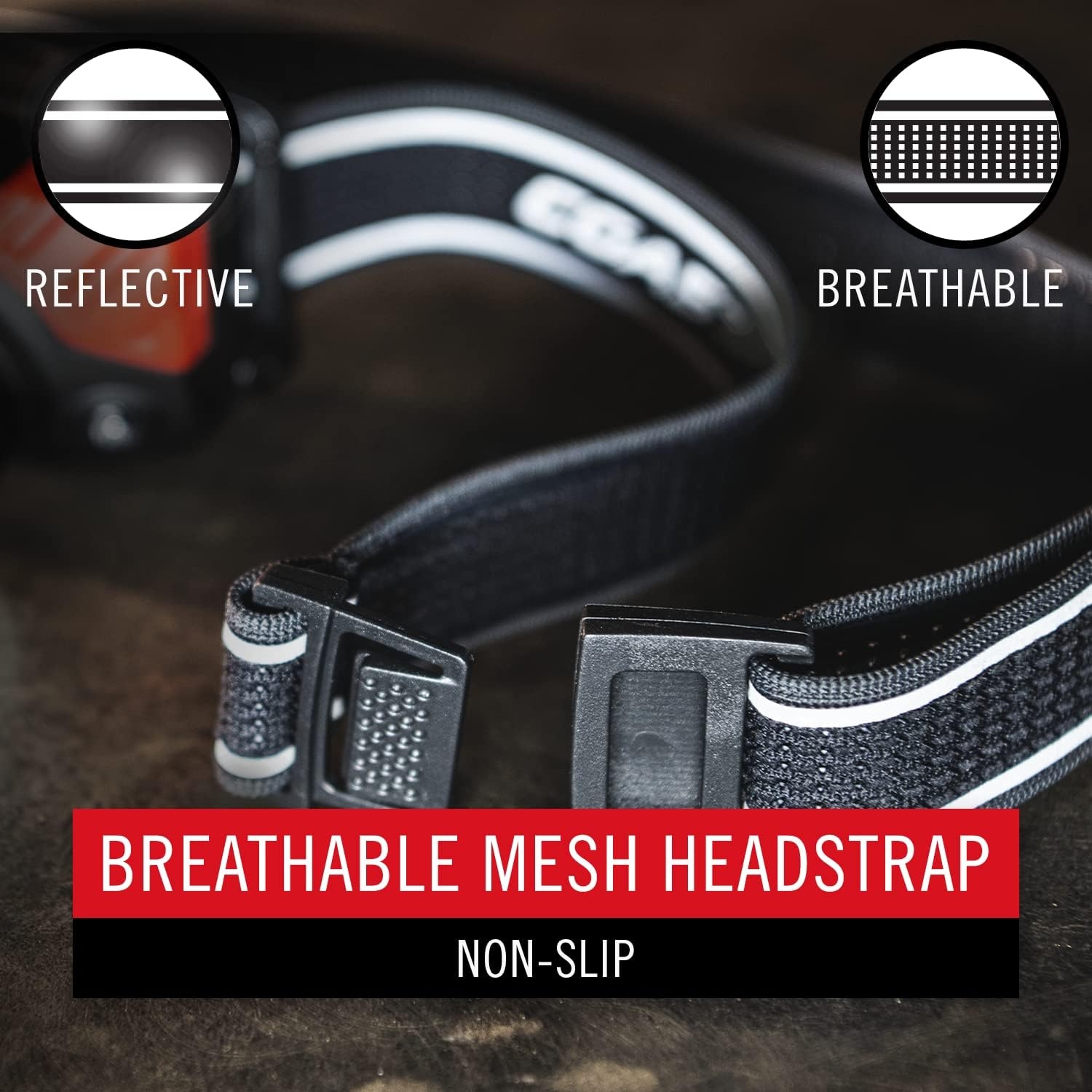 Coast RL20R 1000 Lumen Tri-Color LED Rerchargeable Headlamp with Flood and Spot Beams, Variable Light Control, Fixed Focus, Ultra-Strap, Red/Green Modes